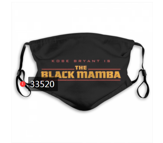 2021 NBA Los Angeles Lakers #24 kobe bryant 33520 Dust mask with filter->nba dust mask->Sports Accessory